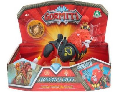 Gormiti sada zvíře a figurka 7 cm Pyron a Riff