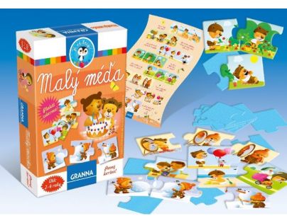 Granna Puzzle Malý méďa 8 x 3 dílky
