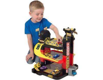 Halsall Teamsterz 3 patrová garáž s 5 autíčky - Poškozený obal