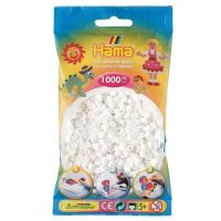 Hama H207-01 Korálky Midi bílé v sáčku 1000 ks