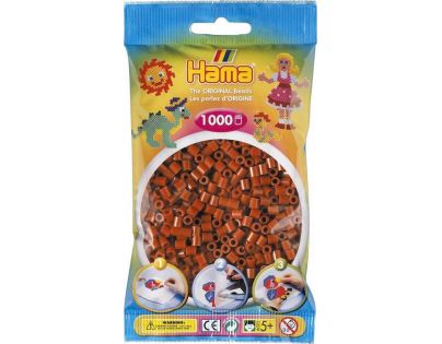 Hama H207-20 Midi Středně hnědé korálky 1000 ks