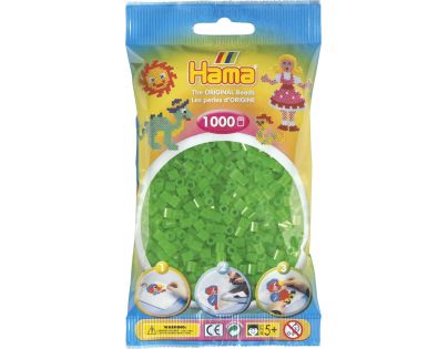 Hama H207-37 Midi Neonové zelené korálky 1000 ks