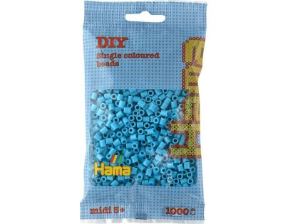 Hama H207-49 Midi Azurově modré korálky 1000 ks