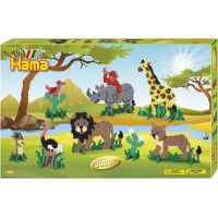 Hama H3041 Midi Velká dárková sada Safari 5000 ks - Poškozený obal