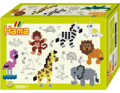 Hama H3510 Midi Malý svět ZOO 2000 ks