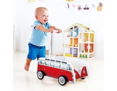 Hape Chodítko autobus T1 červený - Poškozený obal