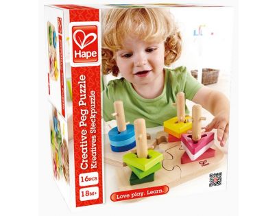 Hape Puzzle dřevěné kreativní 16 dílků