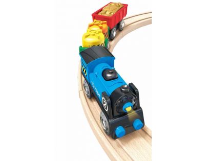 Hape Mašinka s vagonky