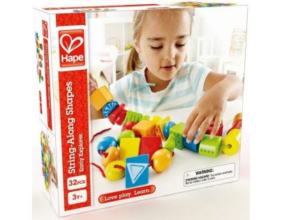Hape Navlékací korále z geometrických tvarů