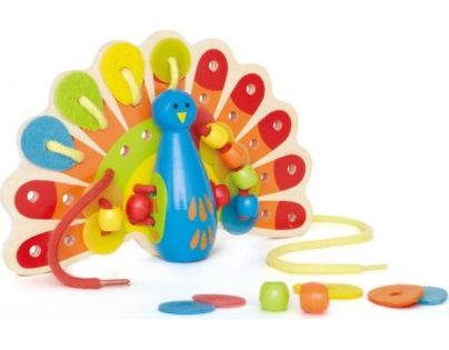 Hape Šněrovací veselý páv