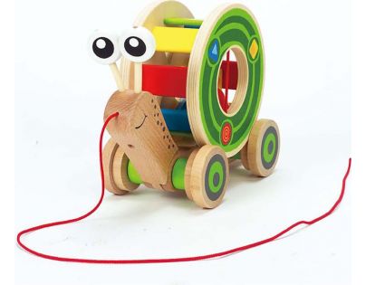 Hape Tahačka šnek s vkládacími geometrickými tvary