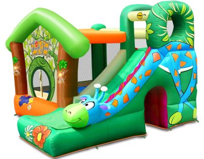 Happy Hop Skákací nafukovací hrad Veselá džungle Žirafa