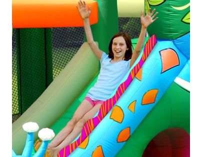 Happy Hop Skákací nafukovací hrad Veselá džungle Žirafa