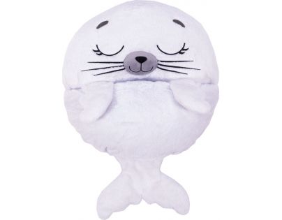 Happy Nappers Spacáček usínáček bílý tuleň Sammy 135 cm