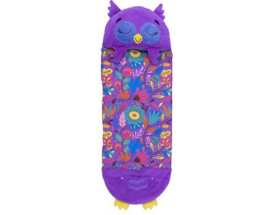 Happy Nappers Spacáček usínáček fialová sova Chestnut 135 cm - Poškozený obal