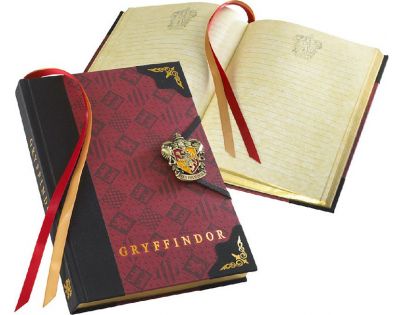 Noble Collection Harry Potter deluxe zápisník Nebelvír