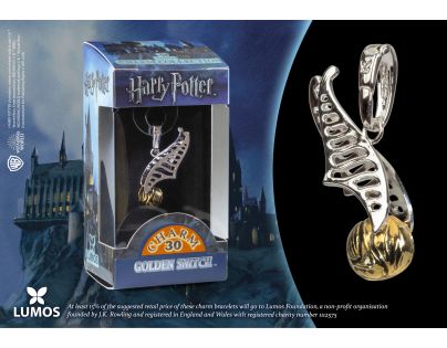 Noble Collection Harry Potter přívěsek Lumos Zlatonka