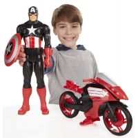 Hasbro Avengers Akční figurka s novým vozem 30cm - Captain America 2
