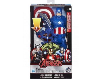 Hasbro Avengers Akční figurka se svítícími doplňky - Kapitán Amerika