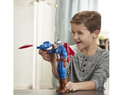 Hasbro Avengers figurka Capitan America s Power FX přislušenstvím 30 cm