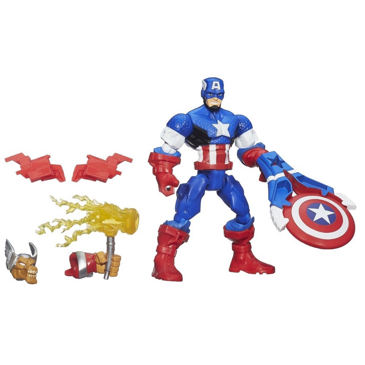 Hasbro Avengers Super Hero Mashers Figurka s příslušenstvím - Captain America