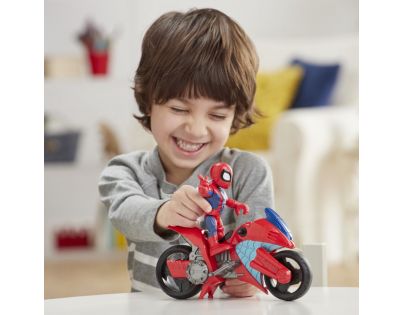 Hasbro Avengers Super Heroes figurka a motorka Spider-Man