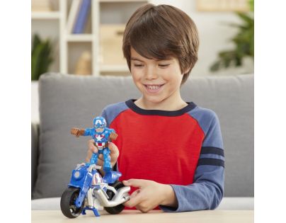 Hasbro Avengers Super Heroes figurka a motorka Captain America