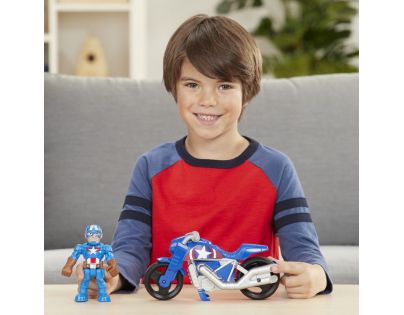 Hasbro Avengers Super Heroes figurka a motorka Captain America
