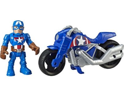 Hasbro Avengers Super Heroes figurka a motorka Captain America