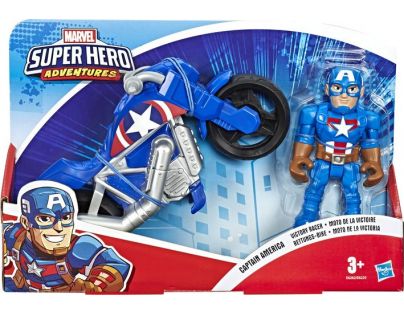 Hasbro Avengers Super Heroes figurka a motorka Captain America