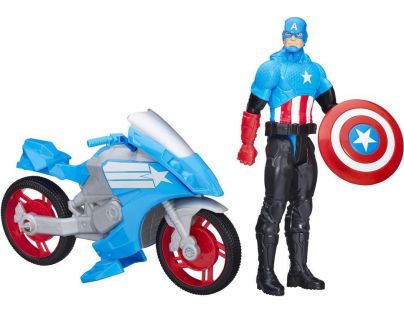 Hasbro Avengers Titan figurka s vozidlem Kapitán Amerika