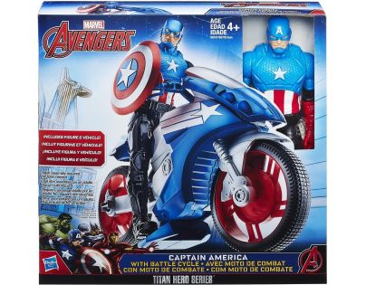 Hasbro Avengers Titan figurka s vozidlem Kapitán Amerika