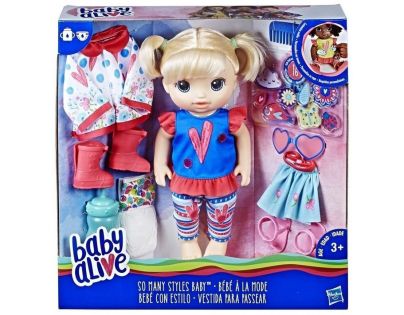 Hasbro Baby Alive Panenka s náhradním oblečením BL