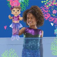 Hasbro Baby Alive tmavovlasá mořská panna fialovomodrá 4