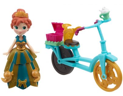 Hasbro Disney Frozen Little Kingdom Mini panenka s doplňky - Anna & Bicycle
