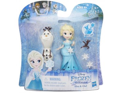 Hasbro Disney Frozen Little Kingdom Mini panenka s kamarádem - Elsa & Olaf