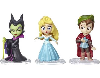 Hasbro Disney Princess Mini princezna trojbalení Aurora, princ Filip a Zloba