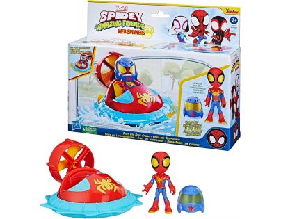 Hasbro Spider-Man Spidey and his amazing friends Tématické vozidlo Spidey with Hover Spinner