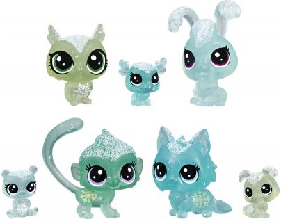Hasbro Littlest Pet Shop Zvířátka z ledového království 7 ks zelená