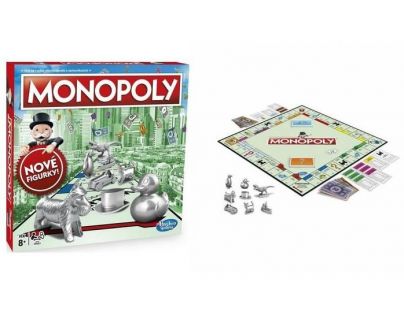 Hasbro Monopoly hra stříbrné figurky CZ