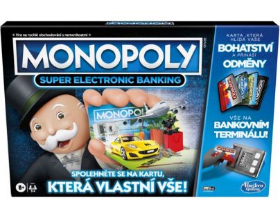 Hasbro Monopoly Super Elektronické Bankovnictví CZ verze