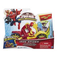 Hasbro Spiderman Akční figurka se závodním vozidlem - Iron Spider 2