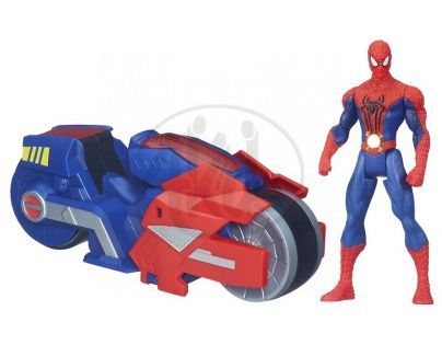 Hasbro Spiderman figurka s vozidlem - motorka