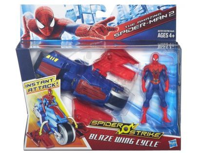 Hasbro Spiderman figurka s vozidlem - motorka