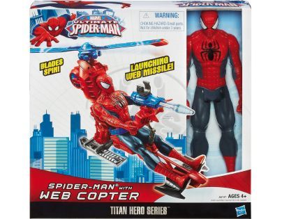 Hasbro Spiderman figurka s vrtulníkem