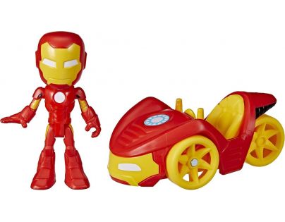 Hasbro Spiderman vozidlo a figurka Iron Man
