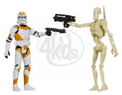 Hasbro Star Wars akční figurky 2ks - Battle Droid a 212 Battalion Clone Trooper