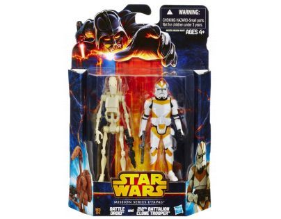 Hasbro Star Wars akční figurky 2ks - Battle Droid a 212 Battalion Clone Trooper