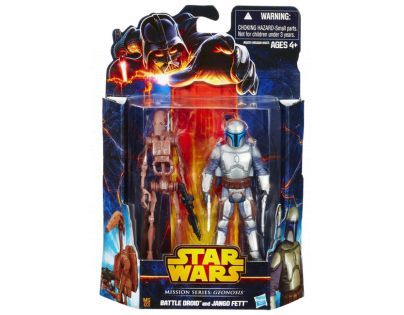 Hasbro Star Wars akční figurky 2ks - Battle Droid a Jango Fett