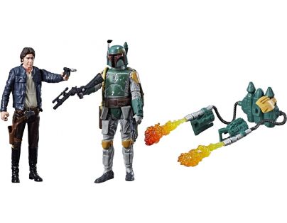 Hasbro Star Wars Force Link Dvě deluxe figurky 9,5 cm Han Solo a Boba Fett